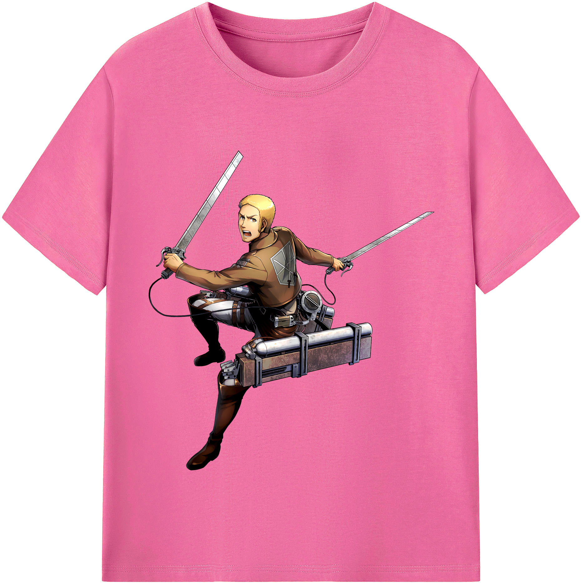 （画像用） 進撃の巨人 ライナー・ブラウン Attack on Titan Reiner Braun レディースカジュアルプリントTシャツ（綿100％）